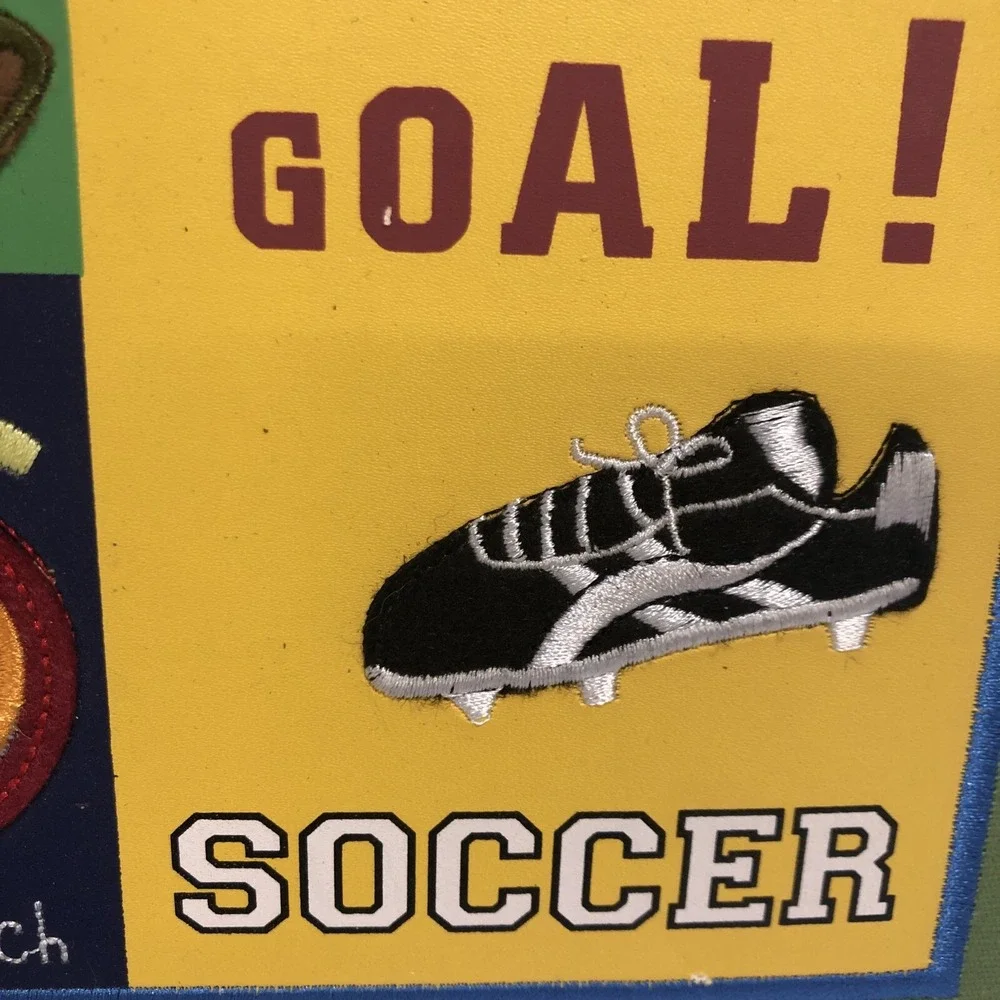 Sports‎ Textured Fabric Wall Hanging Square Hockey Baseball Football Soccer 9x9